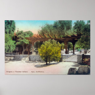 Thacher School Pergola ViewOjai, CA Poster