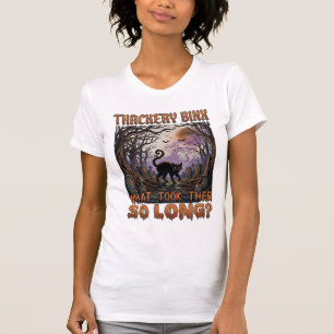 Thackery Binx Schwarze Katze Halloween Friedhof Fl T-Shirt