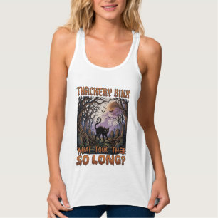 Thackery Binx Schwarze Katze Halloween Friedhof Fl Tank Top