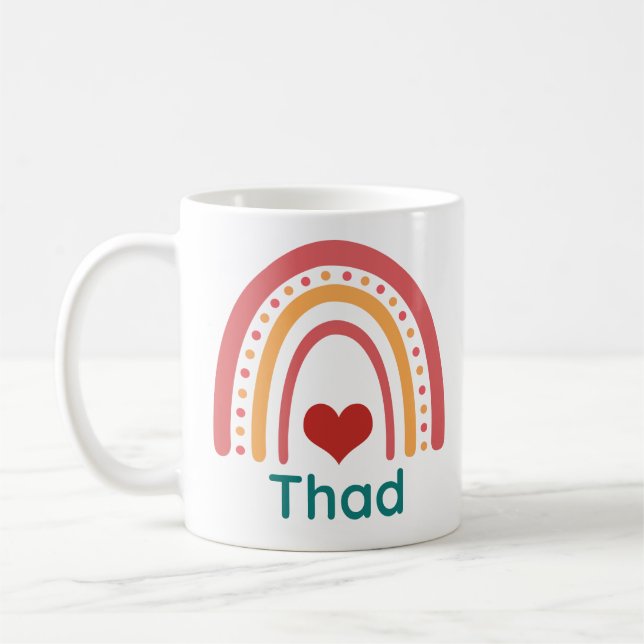 Thad Vintag Boho Rainbow Kaffeetasse (Links)