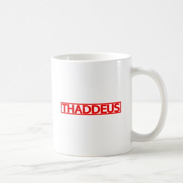 Thaddeus-Briefmarke Kaffeetasse (Rechts)