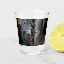 Thaddeus & Crimson Malerei Design Schnapsglas