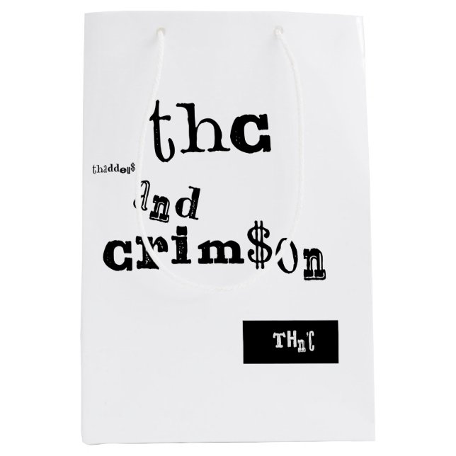 thaddeus & crimson mittlere geschenktüte (Vorderseite)