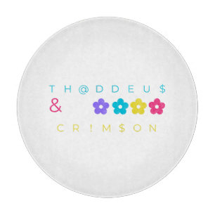 Thaddeus & Crimson $THCBand Designer Merchandise Schneidebrett