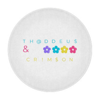 Thaddeus & Crimson $THCBand Designer Merchandise Schneidebrett