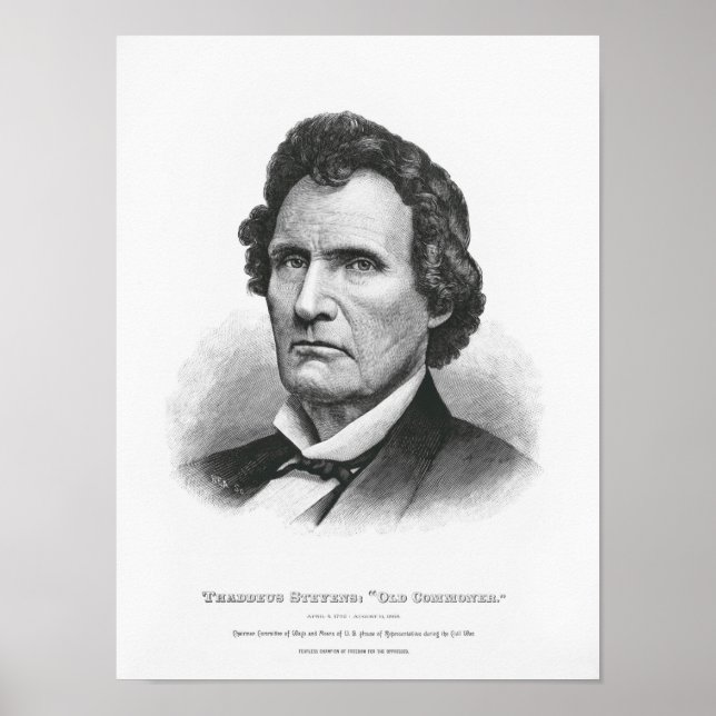 Thaddeus Stevens Portrait Poster (Vorne)