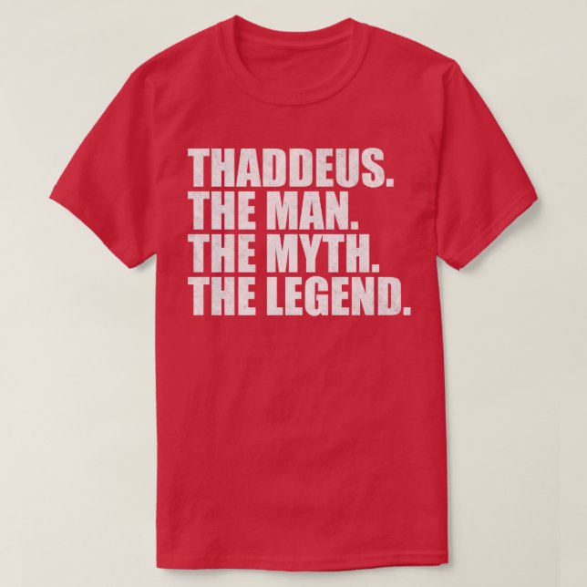 ThaddeusThaddeusName ThaddeusVorname T-Shirt (Design vorne)
