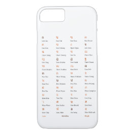 Thai Alphabet Consonant Class Phone Case