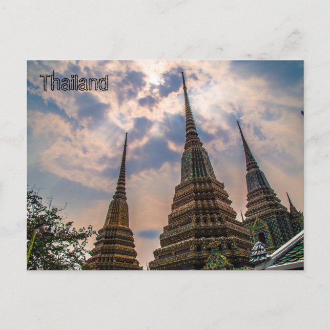 Thai Architecture Postcard Postkarte (Vorderseite)