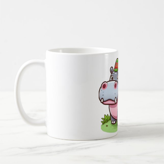 Thai-Babyhippo Kaffeetasse (Links)