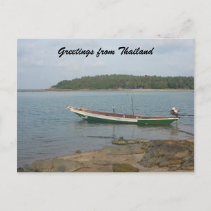 Thai-Boot-Grüße Postkarte