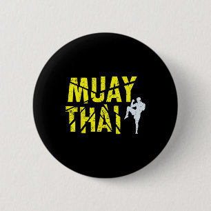 Thai-Boxen - Muay-Thai-Boxer-Kickboxen Button