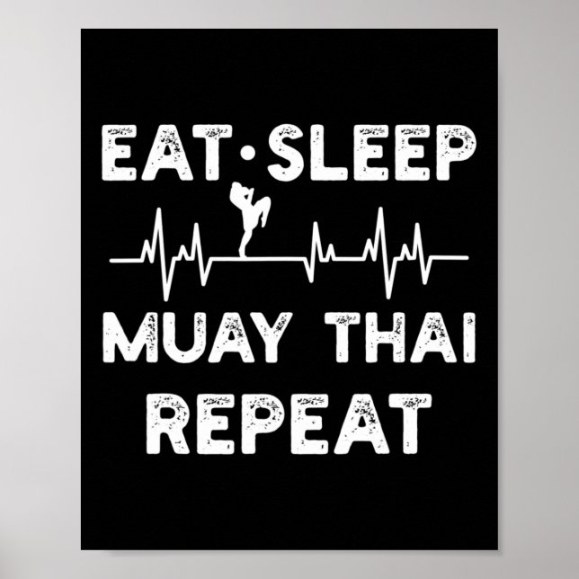 Thai-Boxen Muay Thai Kickboxen _1 Poster (Vorne)