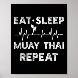 Thai-Boxen Muay Thai Kickboxen Poster