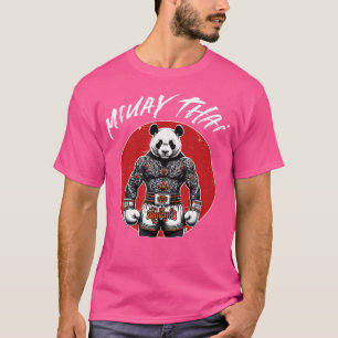 Thai Boxen und Muay Thai Panda T-Shirt