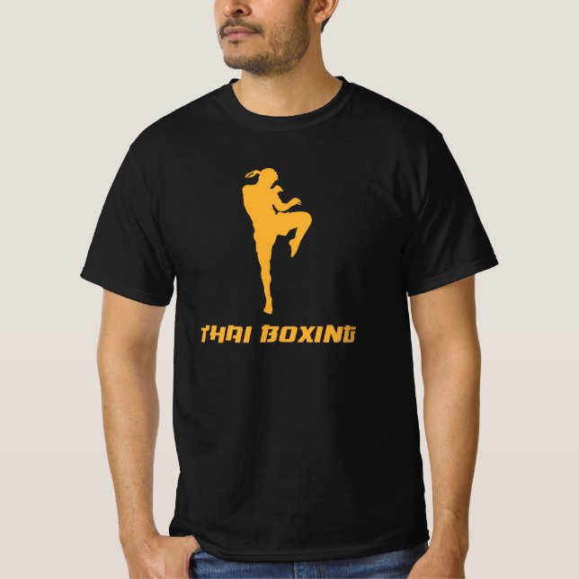 Thai-Boxing-Kniestoss-Kämpfer T-Shirt (Vorderseite)