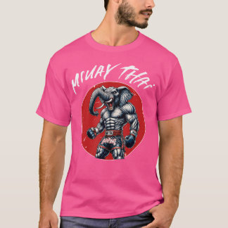 Thai Boxing und Muay Thai Elefant T-Shirt