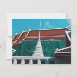 Thai Buddhist Temple Wat Arun Bangkok Flat Card Karte