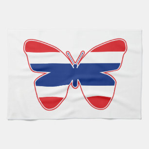 Thai Butterfly Flag Handtuch
