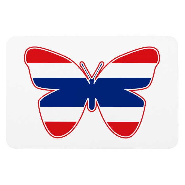 Thai Butterfly Flag Magnet (Horizontal)