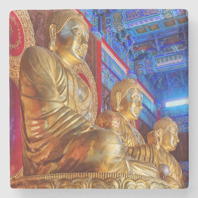 Thai China Buddha Image Statue Steinuntersetzer (Vorderseite)