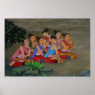 Thai Court Ladys Poster