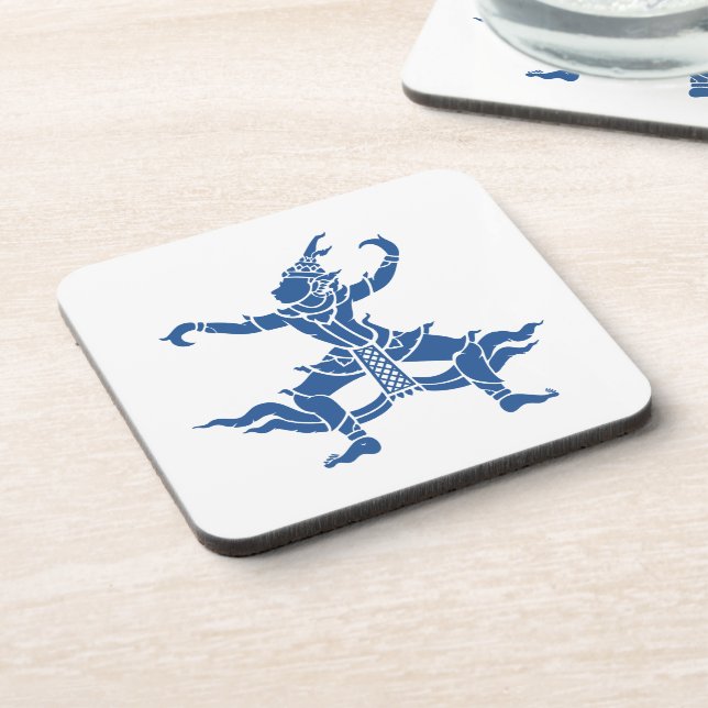 Thai Dancer ⚠ Thailand Sign ⚠ Getränkeuntersetzer (Linke Seite)