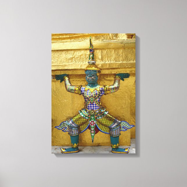 Thai Demon-Grand Palace - überzogene Canvas Print Leinwanddruck (Vorderseite)