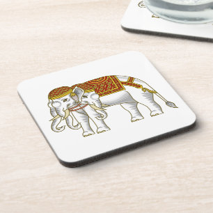 Thai Erawan White Elephant Getränkeuntersetzer