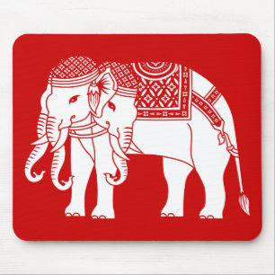 Thai Erawan White Elephant Mousepad