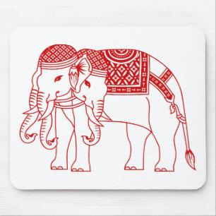 Thai Erawan White Elephant Mousepad