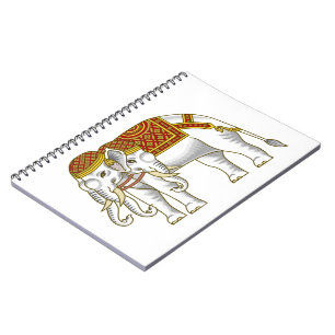 Thai Erawan White Elephant Notizblock