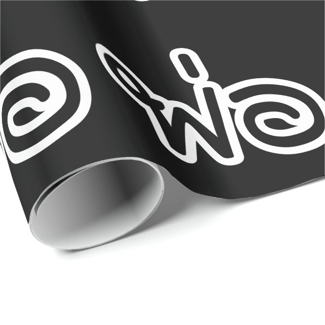 Thai Father - พ่ อ / Phaw - Thai-Sprachskript Geschenkpapier (Rolleneckpunkt)