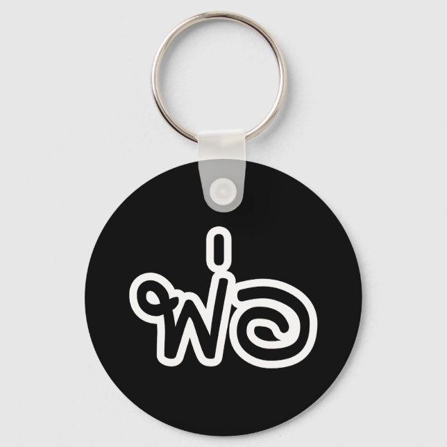 Thai Father - พ่ อ / Phaw - Thai-Sprachskript Schlüsselanhänger (Vorderseite)