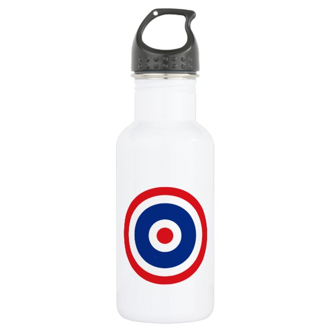 Thai Flag Roundel Target Edelstahlflasche (Vorderseite)