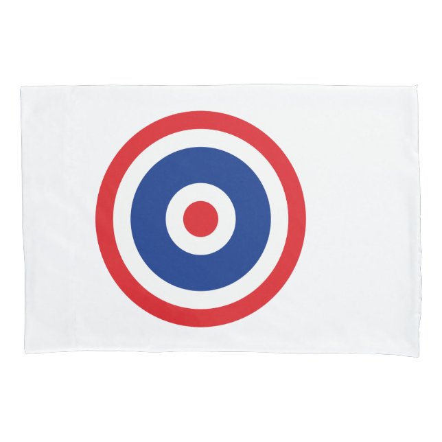 Thai Flag Roundel Target Kissenbezug (Vorderseite)