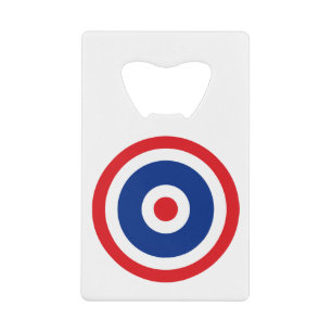 Thai Flag Roundel Target Kreditkarten Flaschenöffner