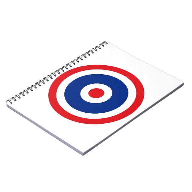 Thai Flag Roundel Target Notizblock (Linke Seite)
