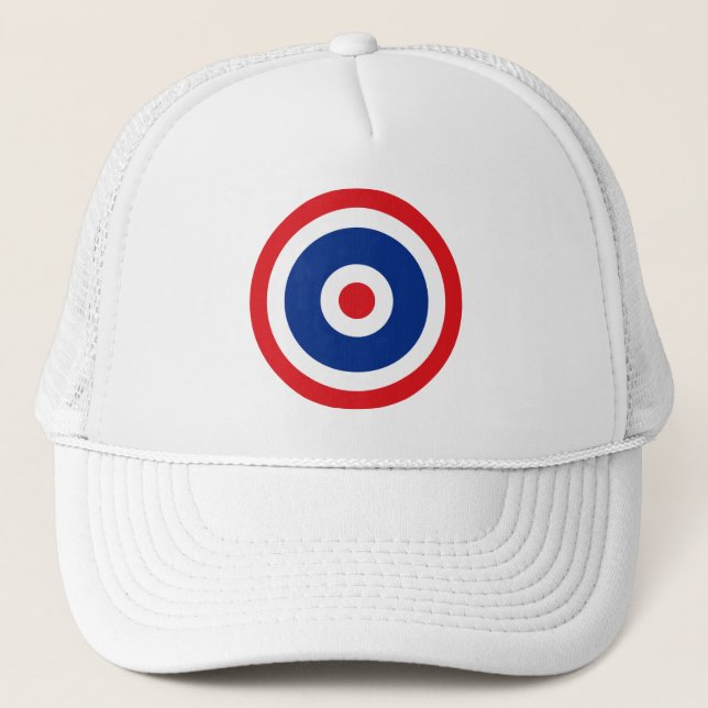 Thai Flag Roundel Target Truckerkappe (Vorderseite)