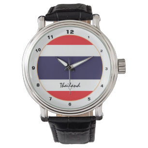 Thai Flag & Thailand trendige Mode / Design-Uhr Armbanduhr