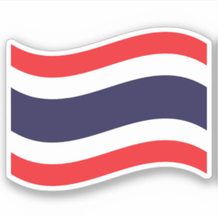 Thai Flag Wave Aufkleber