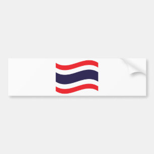 Thai Flag Wave Autoaufkleber