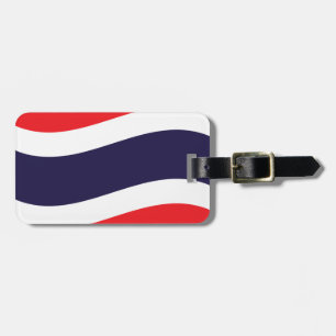 Thai Flag Wave Gepäckanhänger