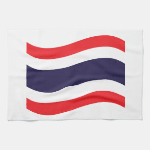 Thai Flag Wave Küchentuch