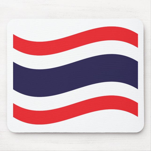 Thai Flag Wave Mousepad (Vorne)