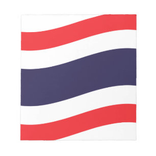 Thai Flag Wave Notizblock