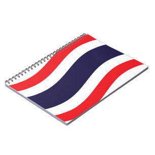 Thai Flag Wave Notizblock