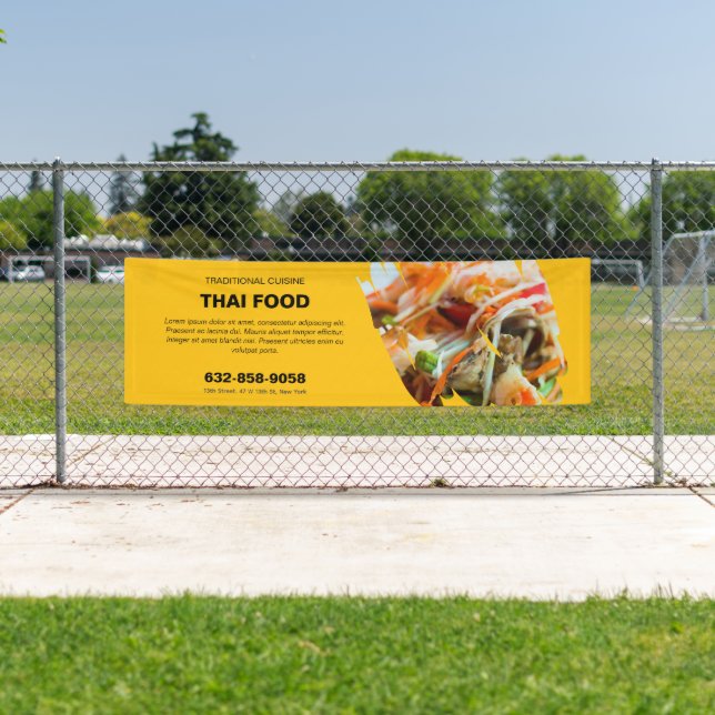 Thai Food Custom Editable Banner (Insitu)