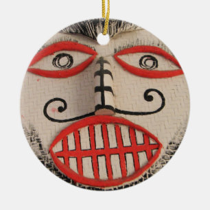 Thai Ghost Face, Phi Ta Khon Mask Festival, Loei Keramikornament