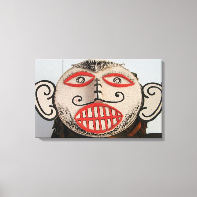 Thai Ghost Face, Phi Ta Khon Mask Festival, Loei Leinwanddruck (Vorderseite)